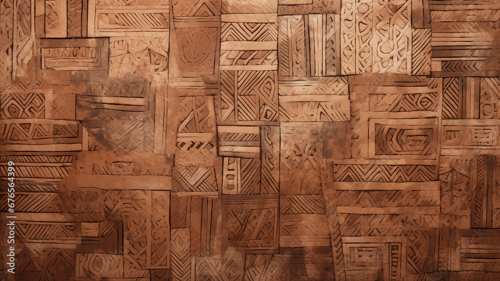 Fototapeta premium Traditional patterned fabric texture