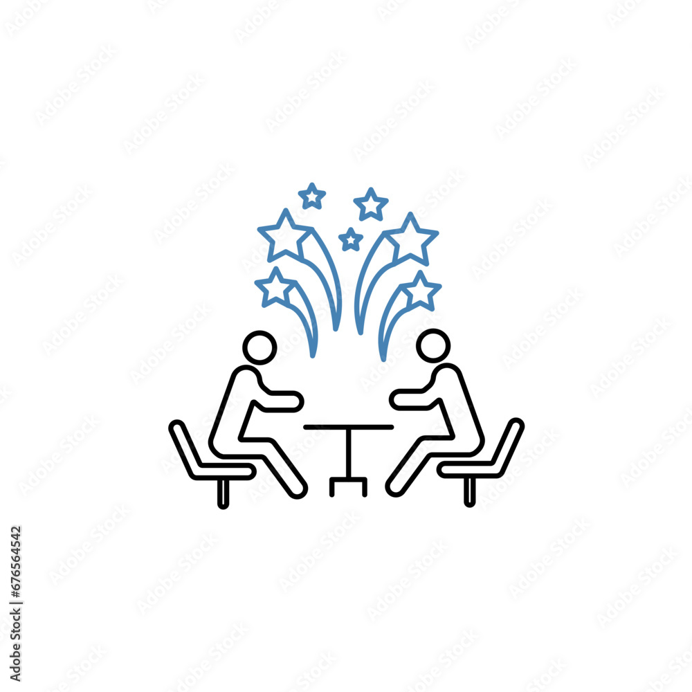 meeting event concept line icon. Simple element illustration. meeting event concept outline symbol design. meeting event concept line icon. Simple element illustration. meeting event concept outline symbol design.