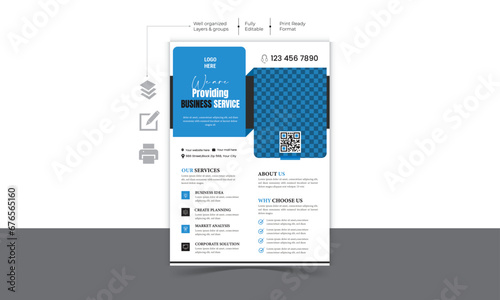  Corporate modern and Minimalist Business Flyer design Template 