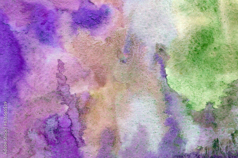 Purple green watercolor background texture