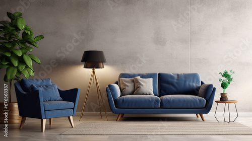 "Comfortable Contemporary Living Room with Luxury Furniture" generativa IA