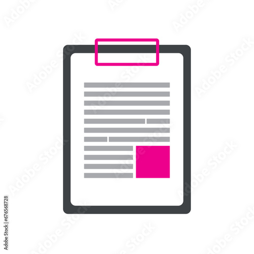 Isolated office clipboard ico nVector