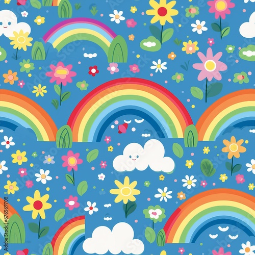 Spring Showers and Rainbows Patterns