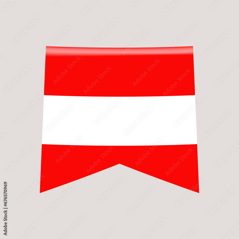 austria corner flag. vector illustration national flag isolated on light background austria corner flag. vector illustration national flag isolated on light background