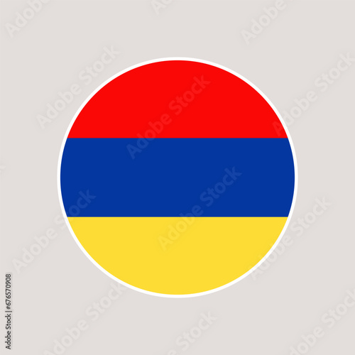armenia circle flag. vector illustration national flag isolated on light background Free Download armenia circle flag. vector illustration national flag isolated on light background - GFXLoad