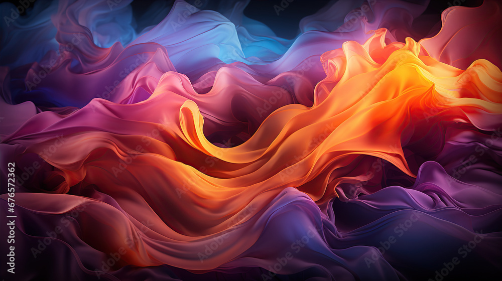Obraz premium Multicolor abstract neon background. Created with Generative AI