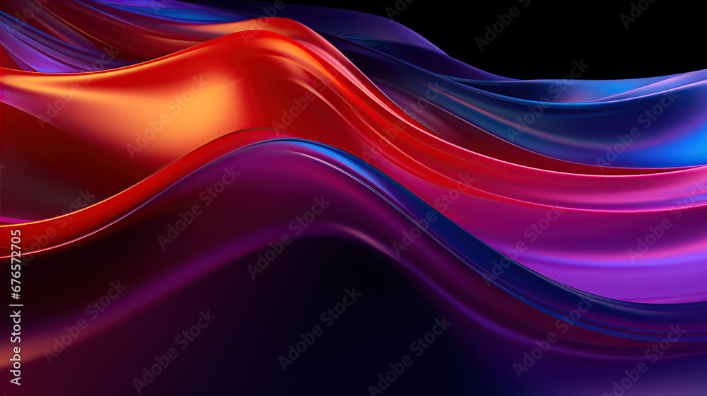 Fototapeta premium Multicolor abstract neon background. Created with Generative AI