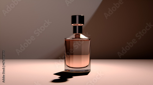 3d render of perfume bottle mock up, ai generated