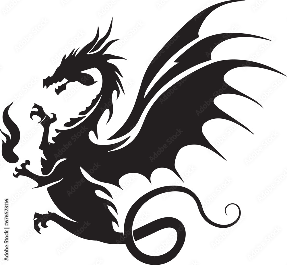 Dragon Silhouettes EPS Dragon Vector Dragon Clipart Dragon Silhouettes EPS Dragon Vector Dragon Clipart