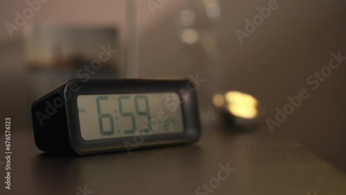 Digital Alarm Clock  At 7:00 A.m.