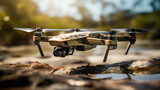 Drone over terrain