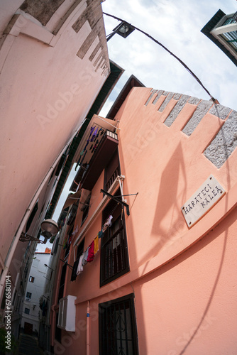 narrow european streets photo