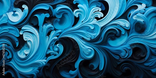 An abstract textured liquid marbling art background with wavy embossed lines. Interior decoration, wallpaper pattern