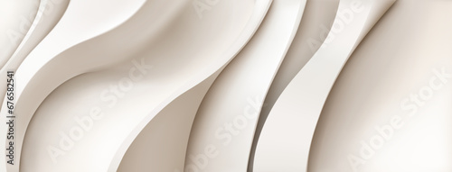 Abstract background with wavy folds in beige colors