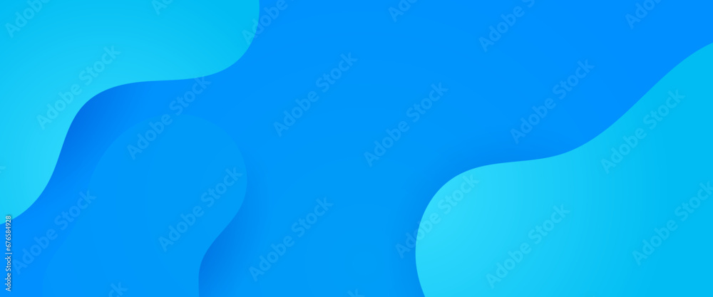 Blue vector modern and simple banner with shapes Blue vector modern and simple banner with shapes