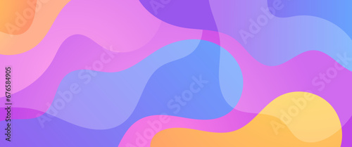 Vector simple abstract background with colorful colourful waves