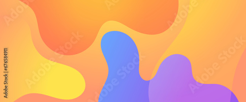 Colorful colourful vector modern and simple background with shapes © Salman