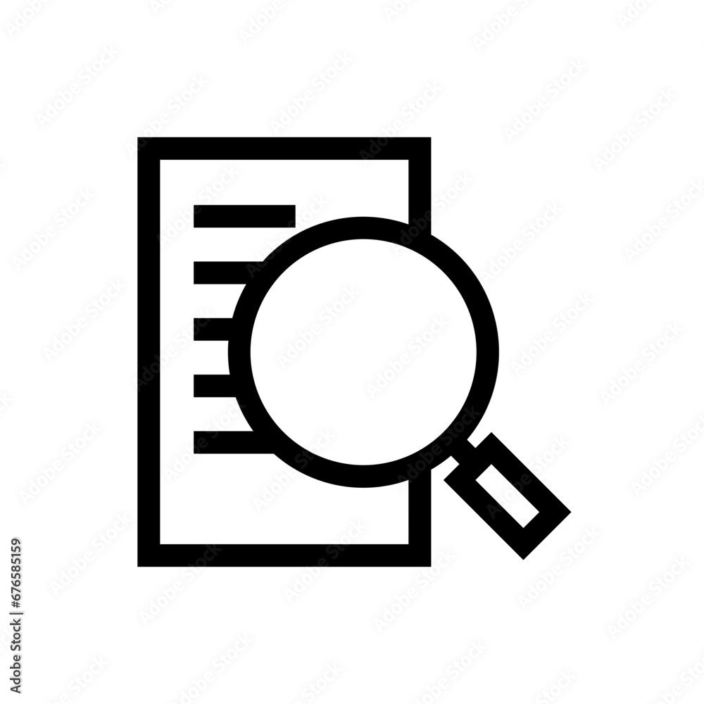 Analysis action plan icon with black outline style. business, analysis, graph, finance, financial, chart, technology. Vector Illustration Analysis action plan icon with black outline style. business, analysis, graph, finance, financial, chart, technology. Vector Illustration