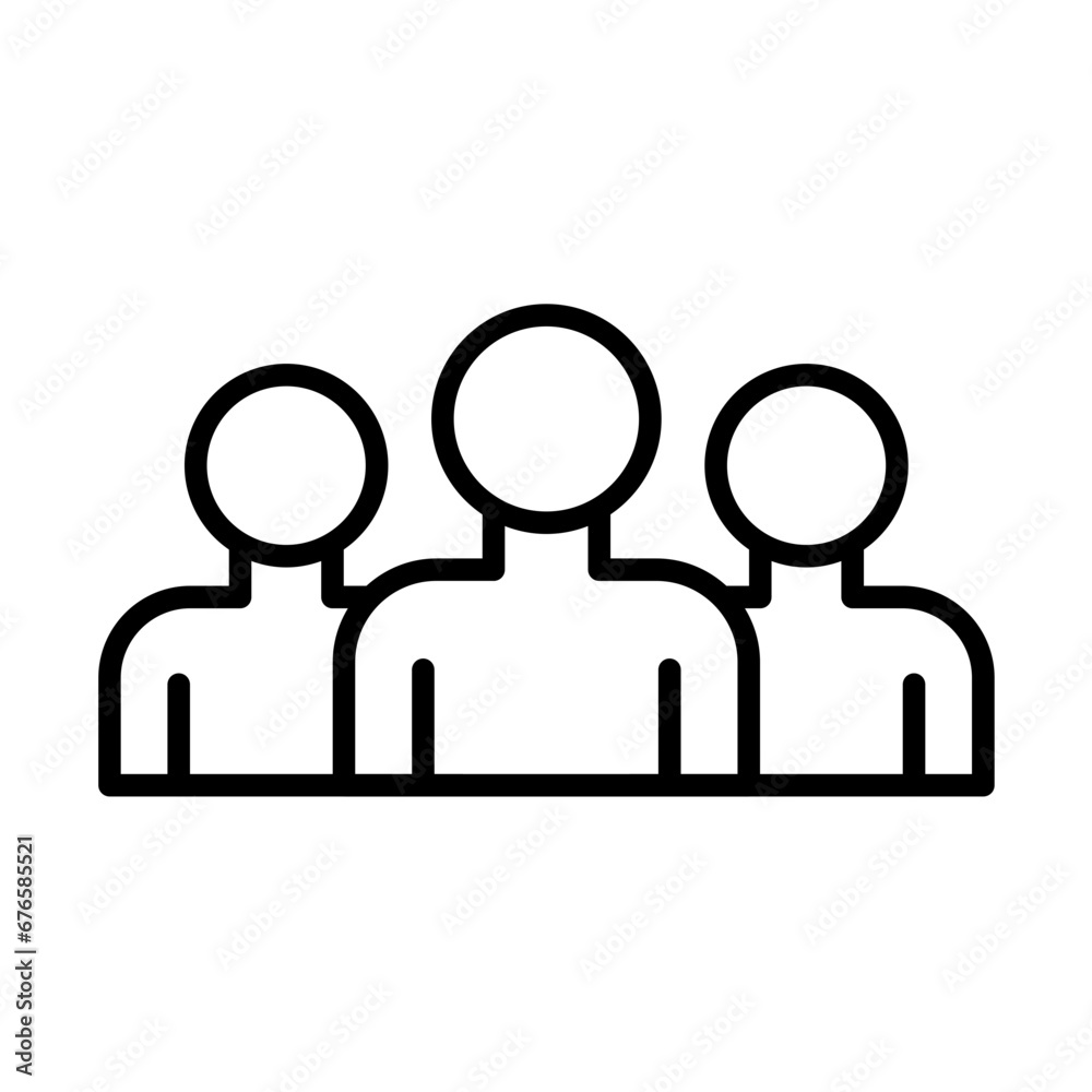 Crew event planning icon with black outline style. work, crew, man, professional, people, uniform, team. Vector Illustration Crew event planning icon with black outline style. work, crew, man, professional, people, uniform, team. Vector Illustration