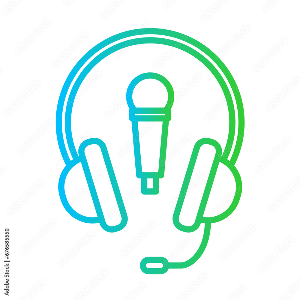 Equipment event planning icon with blue and green gradient outline style. equipment, health, set, concept, healthy, exercise, activity. Vector Illustration Equipment event planning icon with blue and green gradient outline style. equipment, health, set, concept, healthy, exercise, activity. Vector Illustration