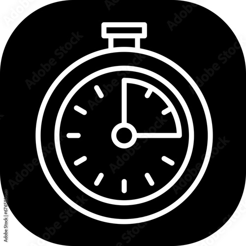 Duration event planning icon with black filled line outline style. time, clock, duration, symbol, timer, line, watch. Vector Illustration