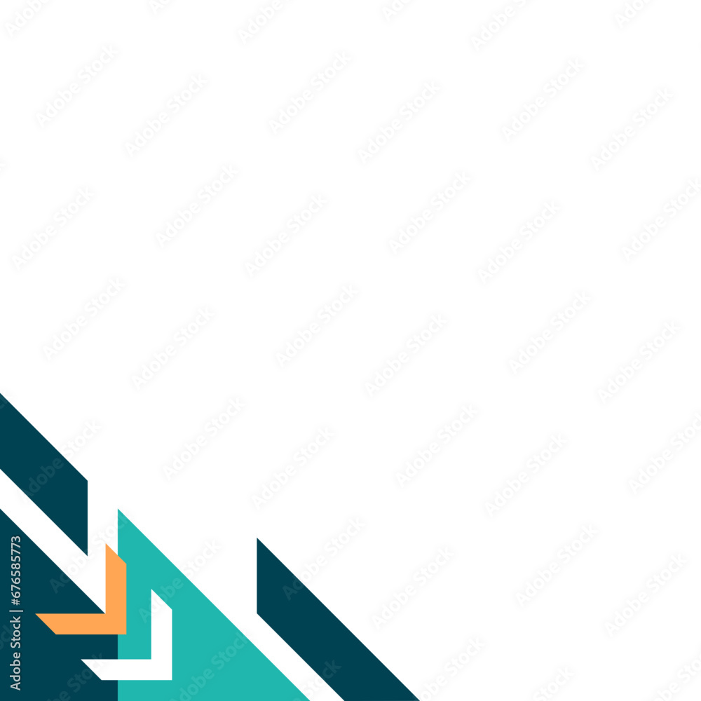 Modern Abstract Geometric Corner