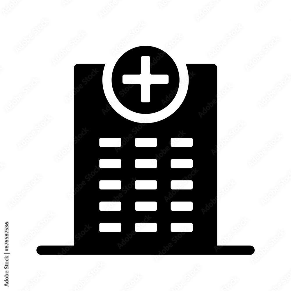 Obraz premium Hospital icon PNG file