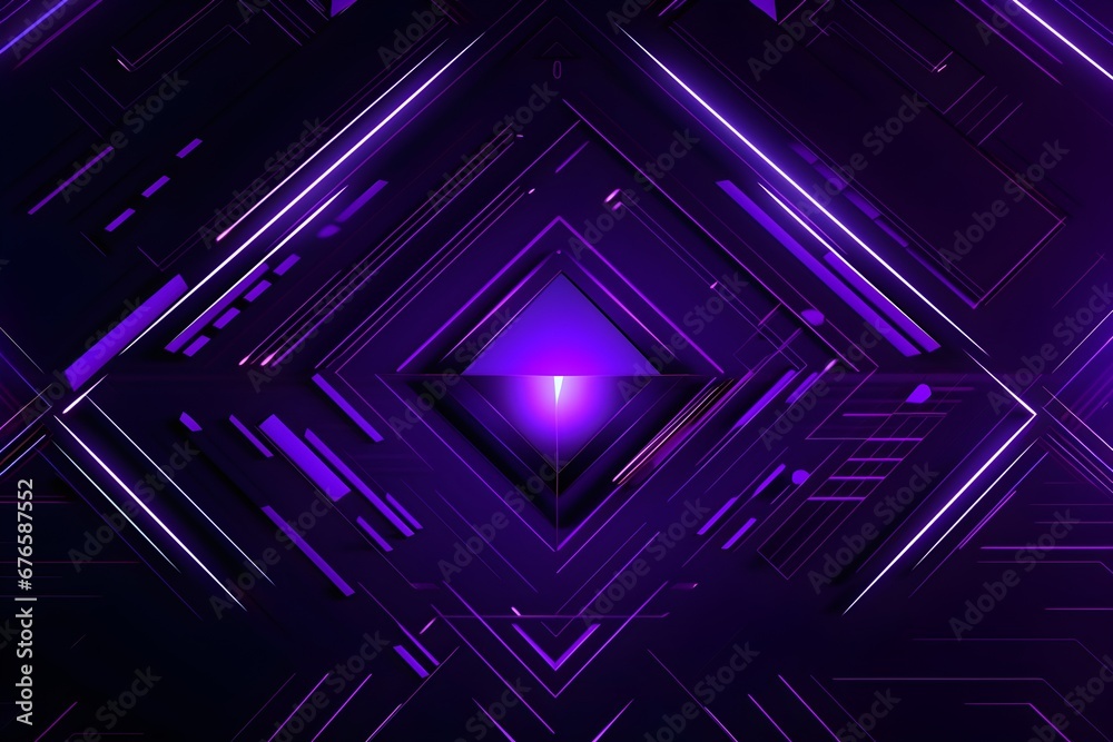 Fototapeta premium Futuristic purple technology pattern background
