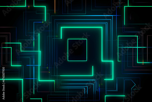 Business technology background, futuristic banner, abstract pattern
