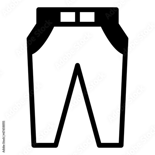 pants icon solid style