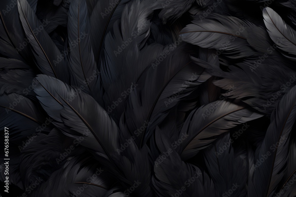 Black Feather Background Black Feather Background