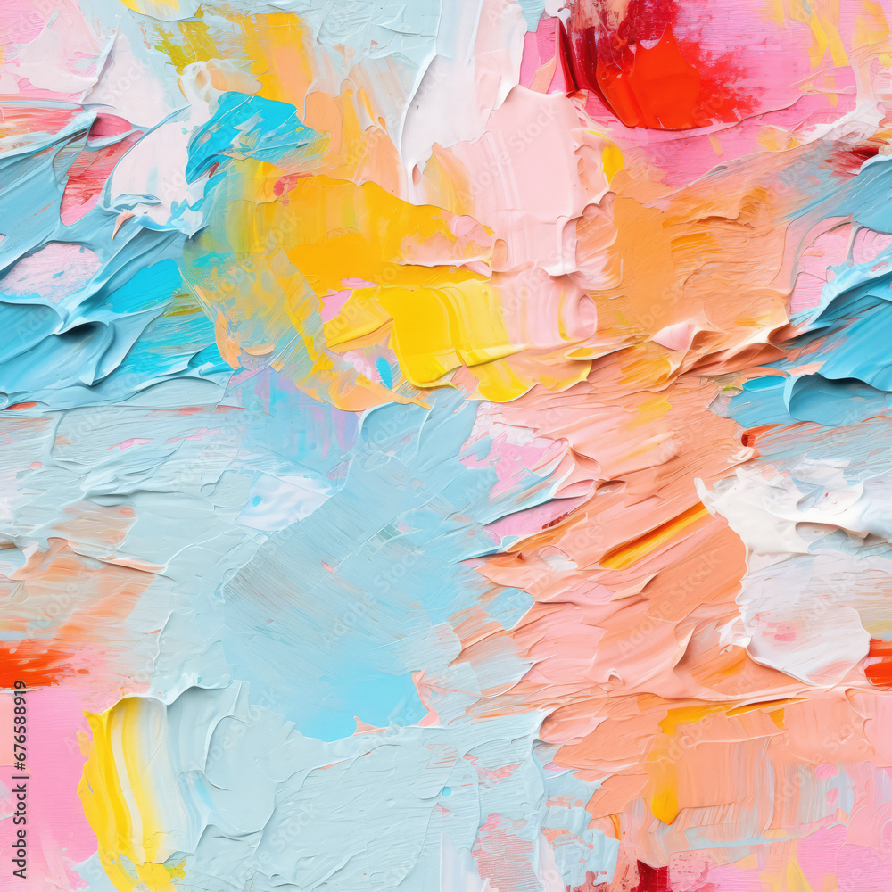 Colorful Brushstroke Artistic Design Background