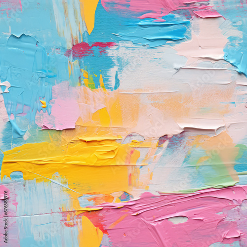 Colorful Brushstroke Artistic Design Background