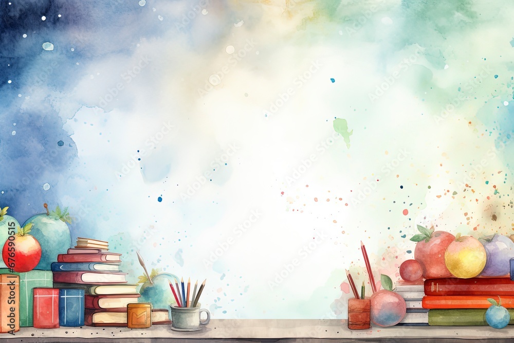 Teacher Background and copy space, generative ai Teacher Background and copy space, generative ai