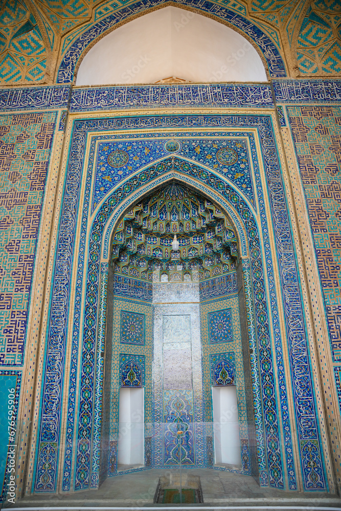 Iranian architecture of Jameh Mosque in Yazd city