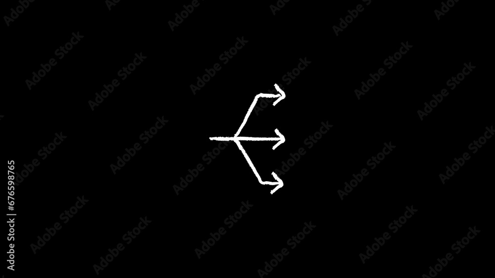 Arrow overly black background screen effect white arrow and set of arrows and hand drawn arrows