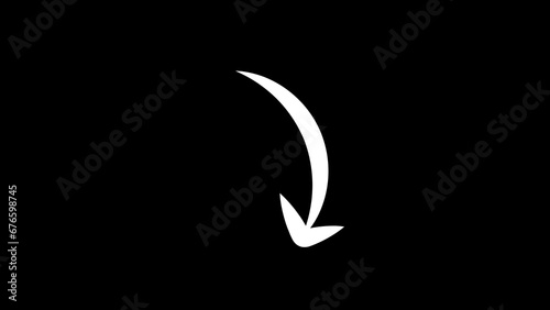 Arrow overly black background screen effect white arrow and set of arrows and hand drawn arrows photo