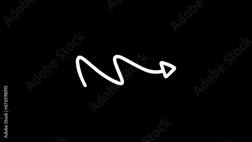 Arrow overly black background screen effect white arrow and set of arrows and hand drawn arrows