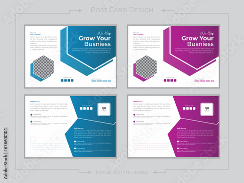 Mortgage Company postcard design template with creative modern layout. Home for sale postcard Eddm Postcard Design, Event Card Design, Direct Mail Template, Invitation Design.