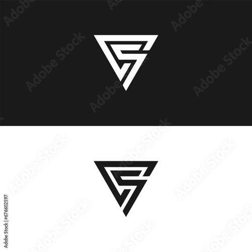 Free Download CS logo. C S design. White CS letter. CS, C S letter logo design. Initial letter CS linked circle uppercase monogram logo. - GFXLoad