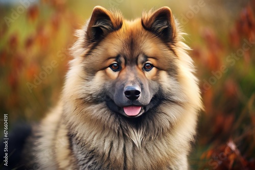 Eurasien Dog Portrait Generative Ai © Moonpie