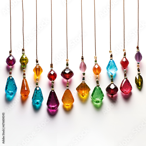 SunAngel Colored Glass Crystal Ball Prisms Pendant Suncatchers,Hanging Crystal Prisms for Feng Shui photo