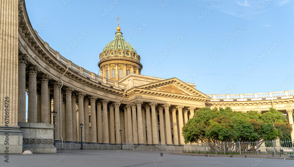St. Petersburg, Russia, July 22, 2023: Kazan Cathedral