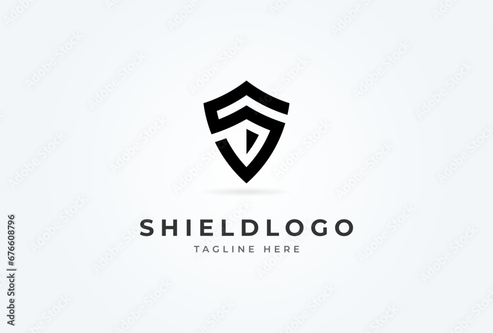 Initial S Shield Logo. letter S forming shield. usable for security. technology and company logos. vector illustration Initial S Shield Logo. letter S forming shield. usable for security. technology and company logos. vector illustration