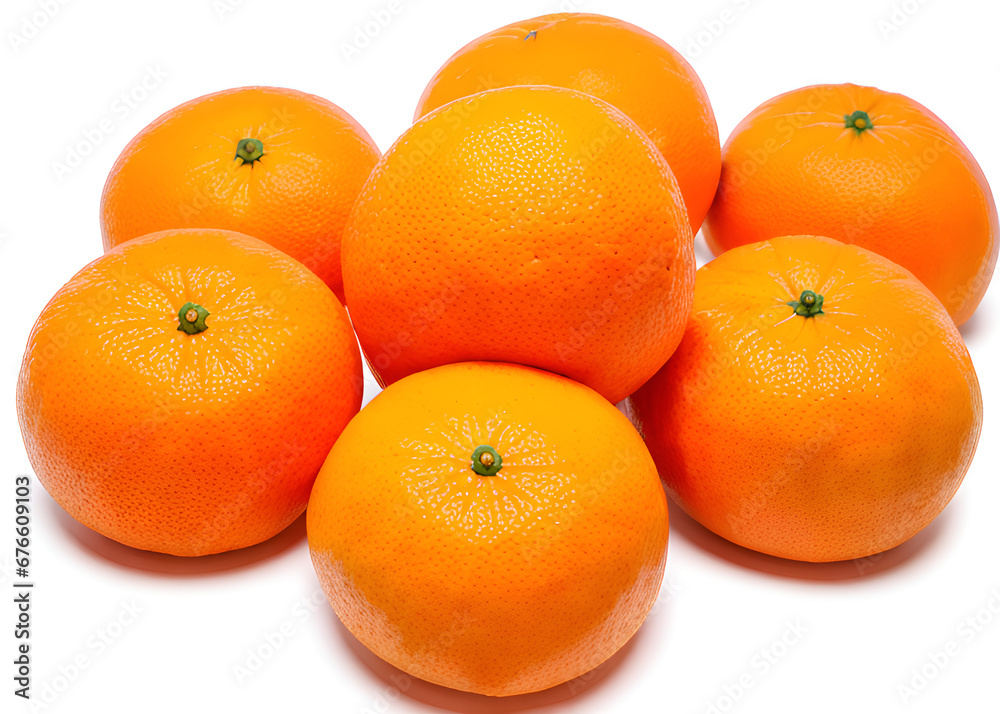 Oranges on white background Oranges on white background