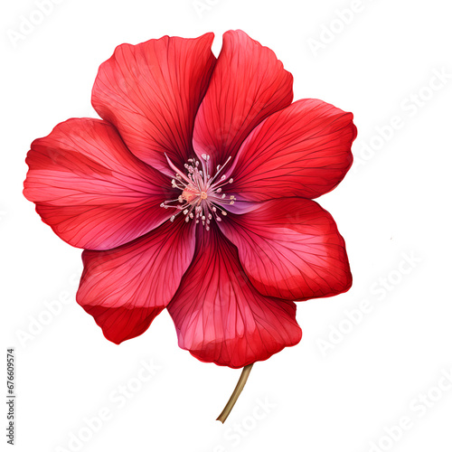red hibiscus flower