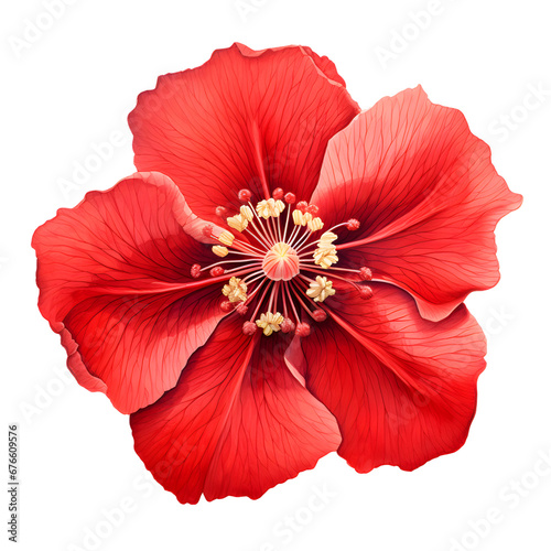 red hibiscus flower