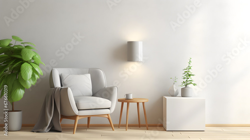 Stylish interior  plants  and elegant personal accessories. Home decor. Interior design  minimalism  calm tone