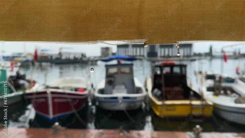 Rain Drops from the Roof