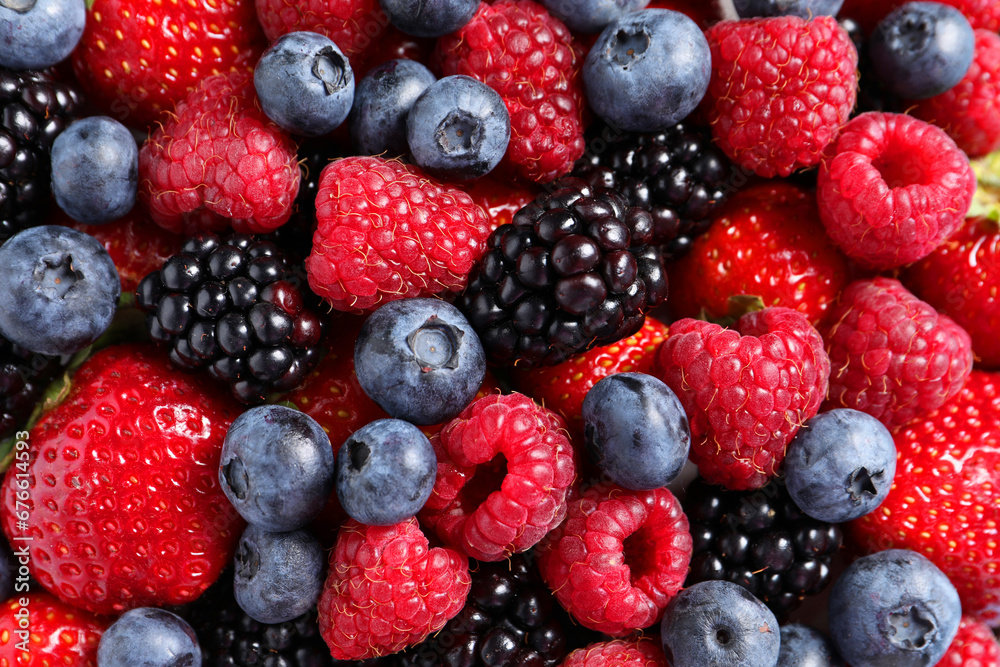 Different fresh ripe berries as background, top view Different fresh ripe berries as background, top view